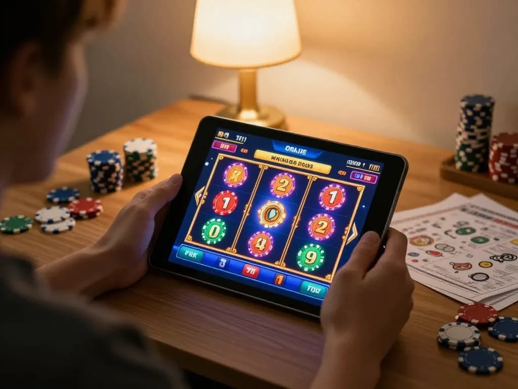 Berkolaborasi dengan permainan slot bonusnewmember di tablet dalam suasana rumah yang nyaman.