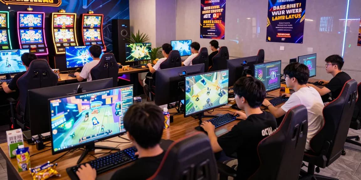 Pengalaman bermain game online di nusabhakti.com dengan pemain antusias dan suasana ceria