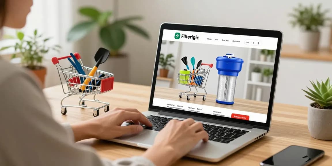 Filterlogic Garden Hose Water Filter online shopping experience, featuring the best e-commerce deals and product reviews.