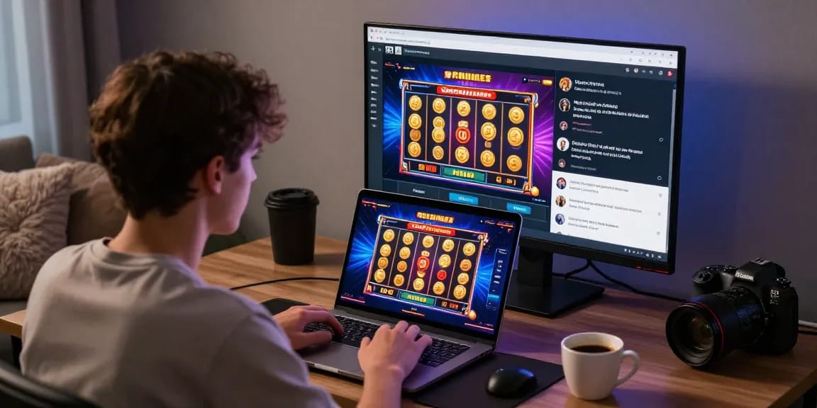 Pengguna sedang bermain di Daftar Modal138 dengan slot online yang menarik dan lingkungan yang nyaman.
