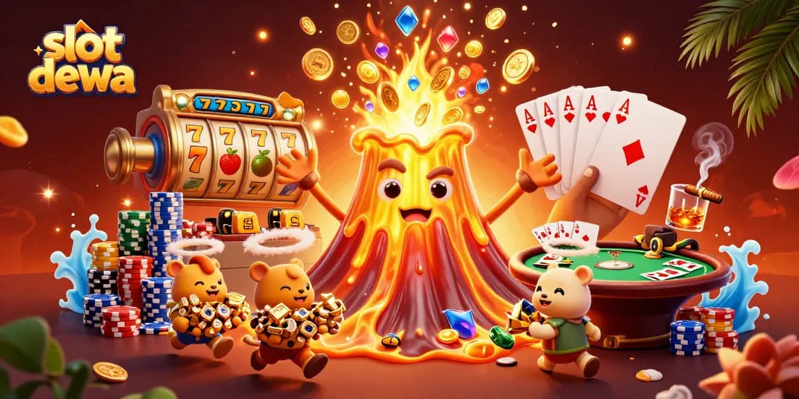 Slot dewa menciptakan pengalaman bermain mendebarkan dengan simbol slot, karakter unik, dan atmosfer kasino yang hidup.