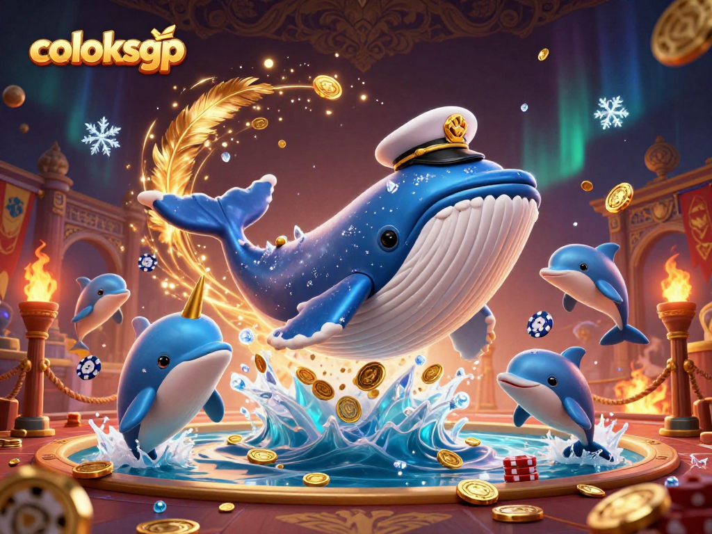 Menang di coloksgp dengan ilustrasi paus raksasa dan permainan slot yang mengesankan.
