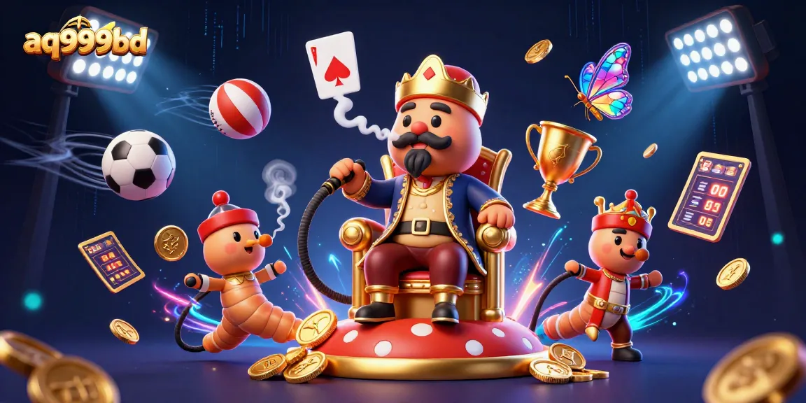 Engage with the thrilling gaming experience at aq999bd, featuring vibrant 3D casino elements and exciting gameplay.