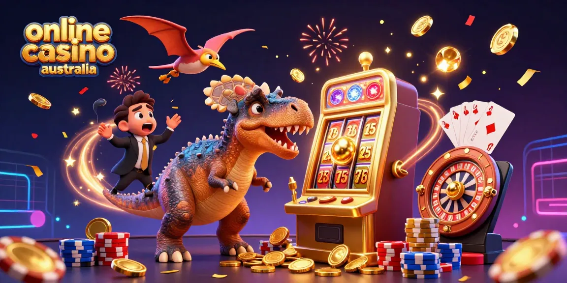 Experience the thrill of online casino australia as a pachycephalosaurus makes a jackpot win!
