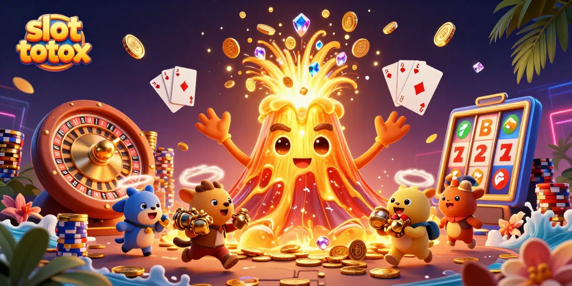 Engage in slot totox excitement with golden treasures and animated casino elements in vivid 3D!