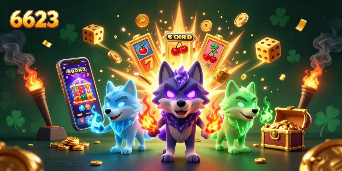 Experience thrilling wins at 6623 as the jackpot explodes with coins, lucky symbols, and engaging game elements.