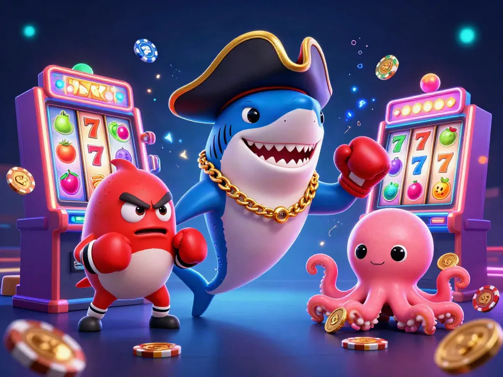 Engage in thrilling gameplay at phimmoi net mới with vibrant casino characters and colorful slot machines.