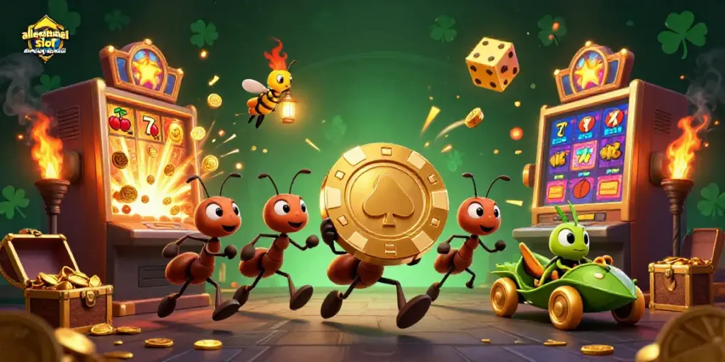 Gali jackpot di alexistogel slot alexistogel alternatif dengan tim semut 3D ceria.