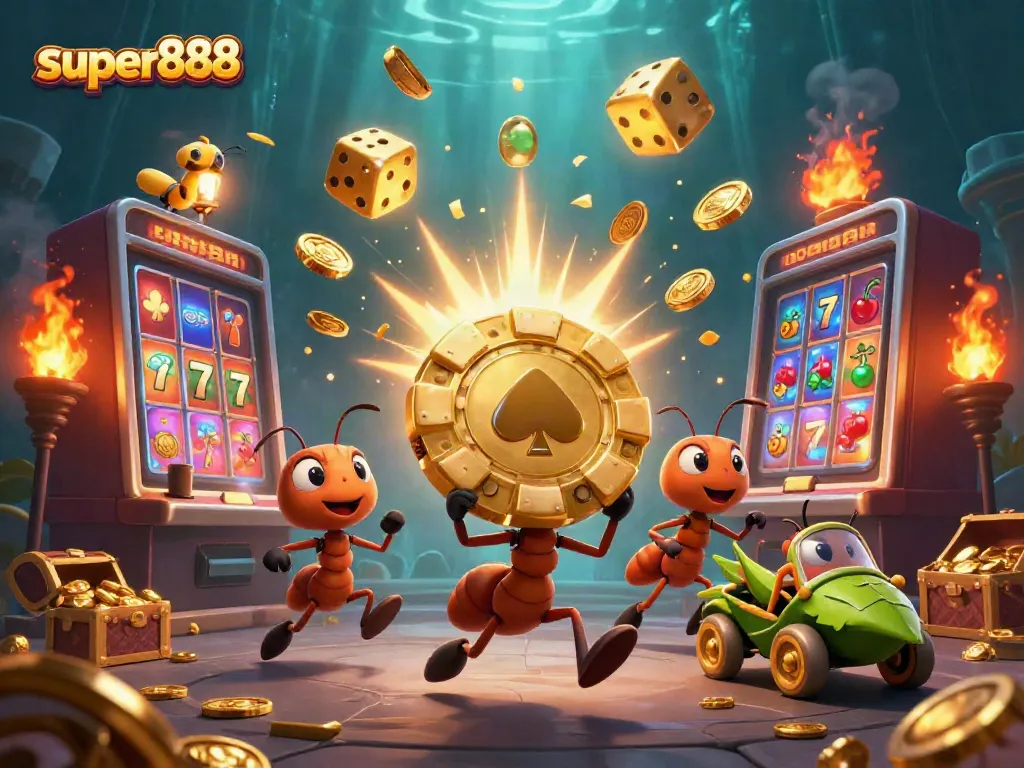 Geng semut di super888 melakukan pencurian chip poker raksasa di latar kasino