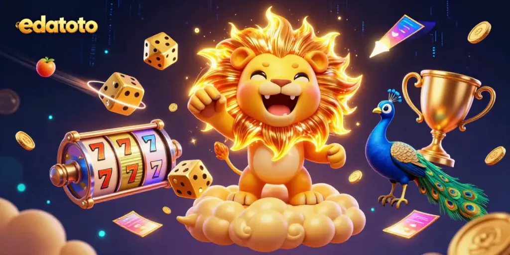 edatoto menghadirkan kasino slot yang menarik dengan simbol beruntung dan elemen kasino lainnya.