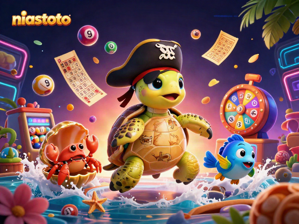 Engage in niastoto gaming action with vibrant characters surrounded by dynamic prize elements and a lively casino atmosphere.