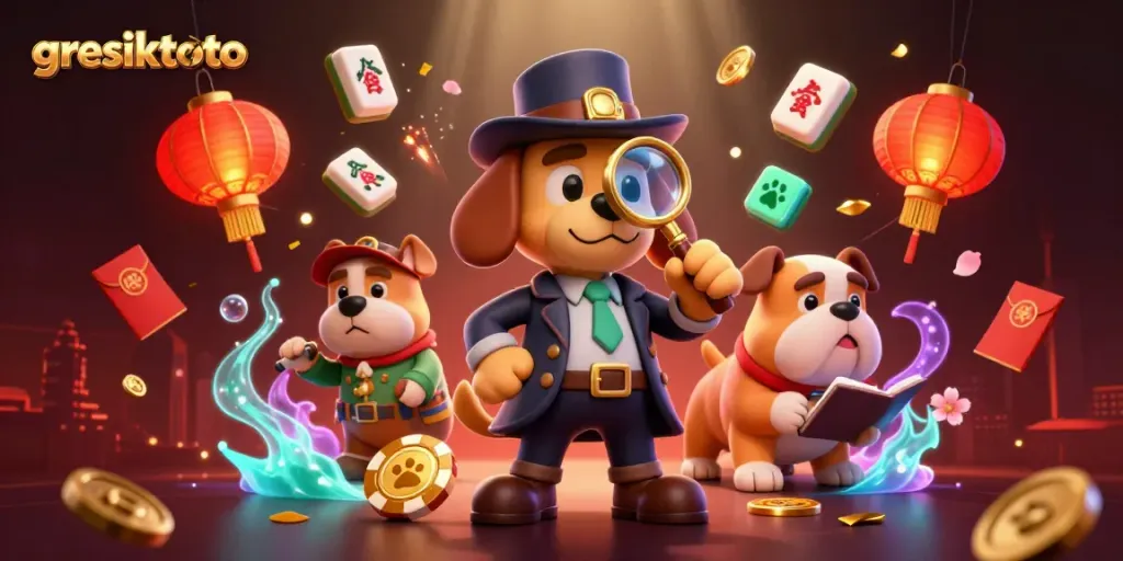 Watch the detective bloodhound and Watson bulldog uncover clues in this lively gresiktoto casino adventure.