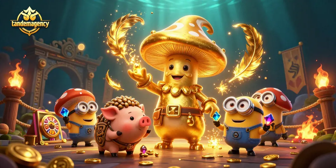 Bettors strike gold with the tandemagency in an exciting illustrated casino scene filled with treasures.