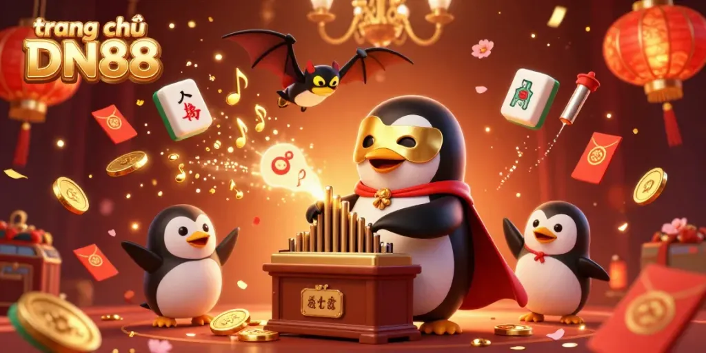 Experience the vibrant festive essence of trang chủ DN88 with exciting gaming elements and characters.