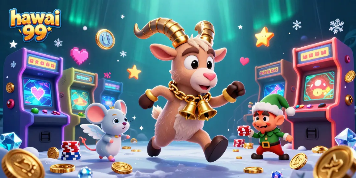 Join the fun at hawai 99 while Krampus and friends bring the thrill of playful casino chaos.