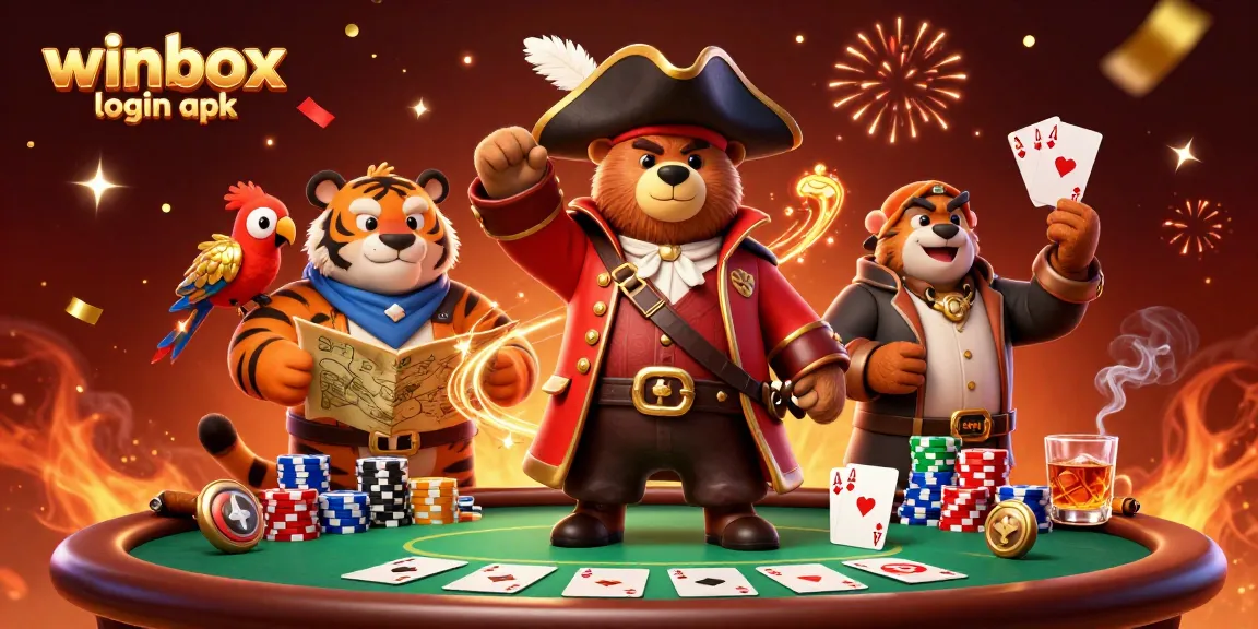 Experience the thrill of winbox login apk with this vibrant 3D casino illustration showcasing excitement and gameplay.