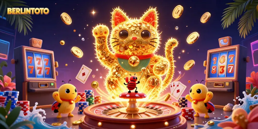 Engage with immersive BERLINTOTO gaming experiences through vibrant visuals and dynamic casino elements.