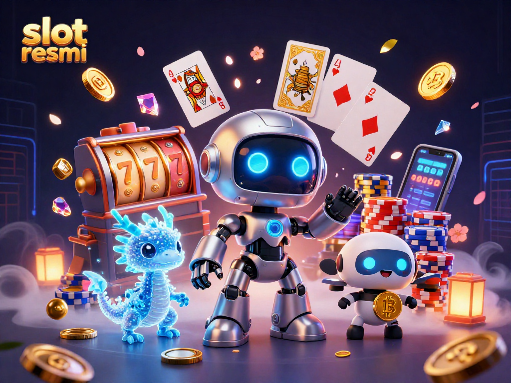 Menangkan slot resmi dengan simbol keberuntungan dan karakter 3D menarik dalam permainan kasino.