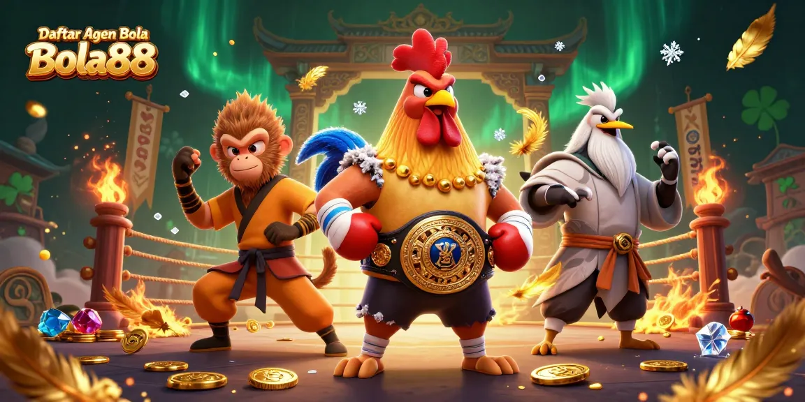 Engage with Daftar Agen Bola Bola88 through dynamic casino action featuring vibrant characters.