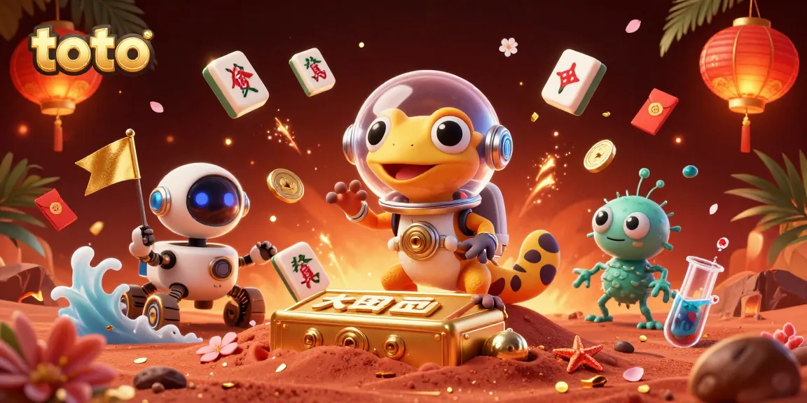 Menghadirkan pengalaman toto yang mengesankan dengan kasino emas di Mars, ditampilkan oleh gecko Martian.