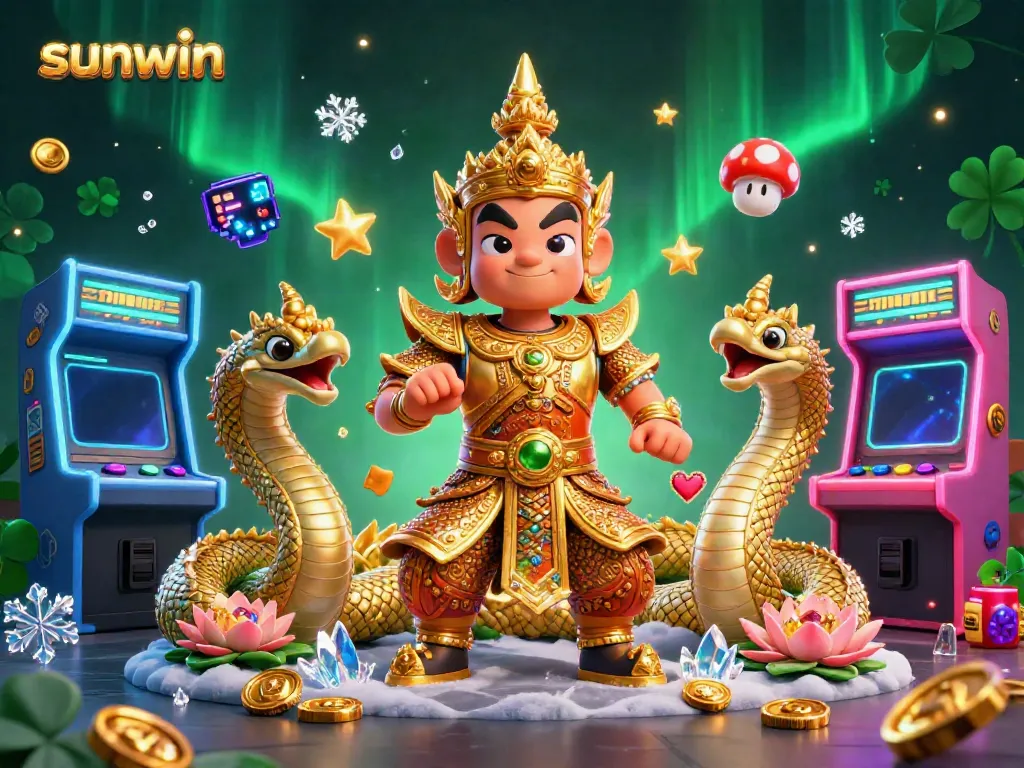 Engage with sunwin through a vibrant 3D casino landscape, featuring dynamic elements and captivating characters.