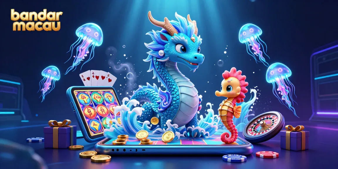 Menang di bandar macau dengan naga mistik dan kuda laut ksatria dalam pertempuran slot.