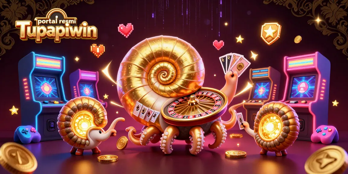 Permainan menarik di portal resmi Tupaiwin dengan karakter nautilus raksasa dan elemen kasino yang mencolok.