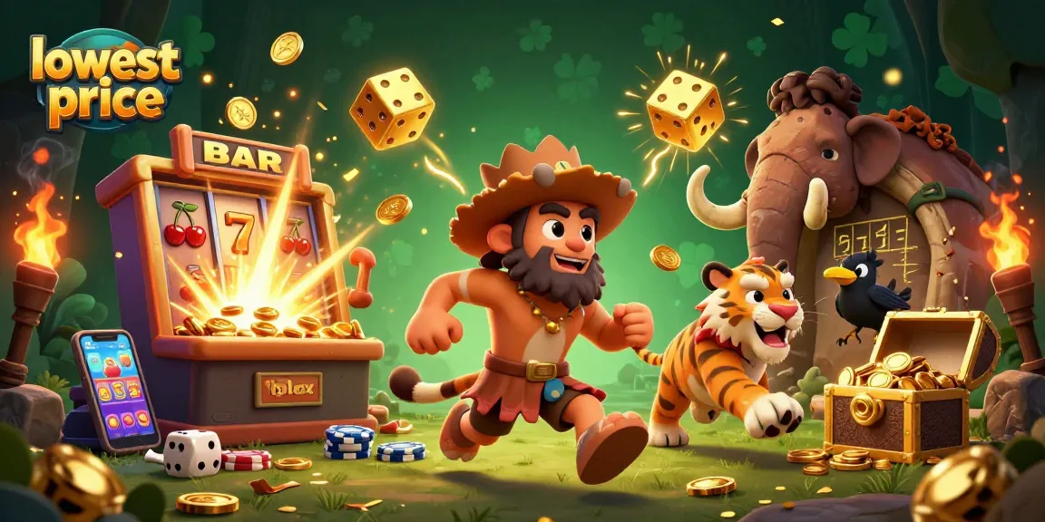 Experience the thrill at the lowest price with our exciting casino scene featuring vibrant characters and elements.