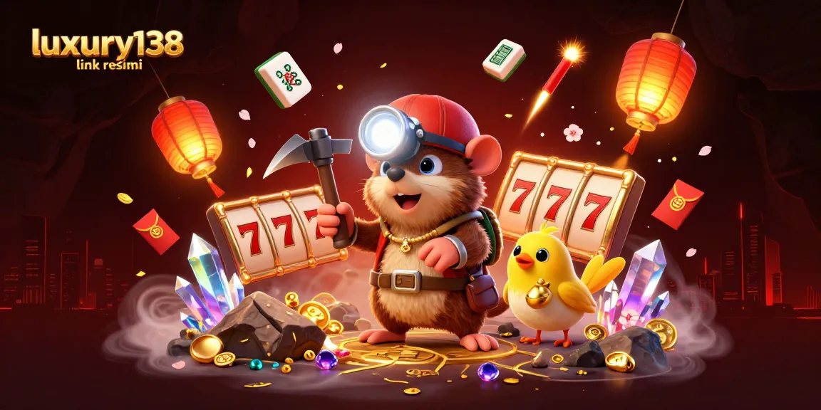 Win big with luxury138 link resmi while enjoying a thrilling slot experience amidst vibrant casino elements.