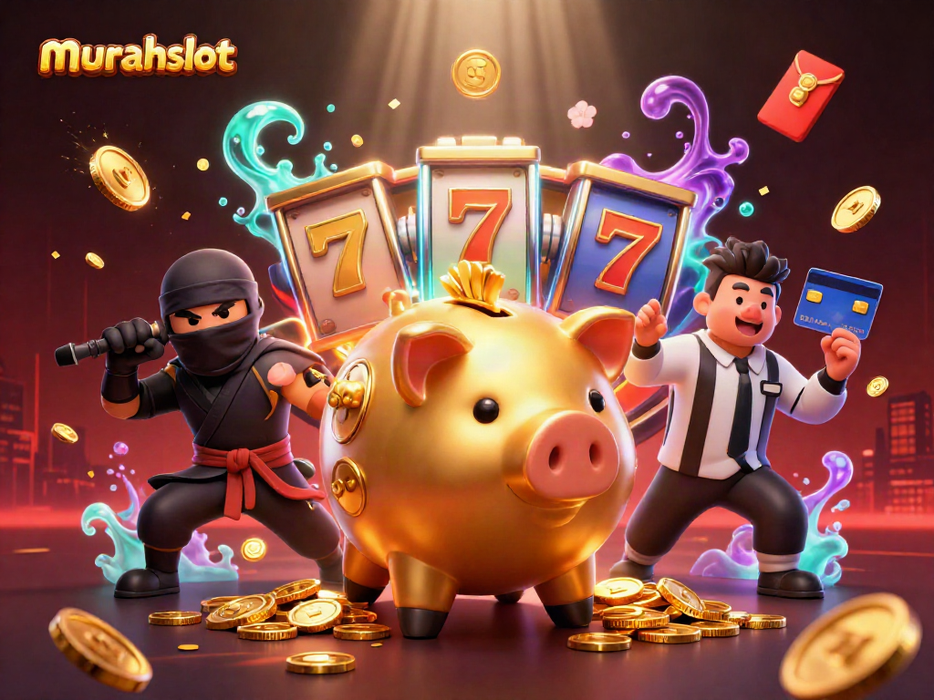 Menangkan jackpot besar di murahslot dengan ilustrasi kasino 3D penuh warna dan detail yang spektakuler.