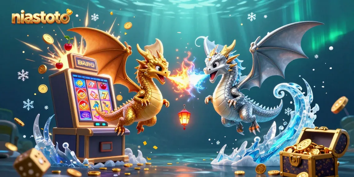 Experience thrilling gameplay at niastoto with cartoon dragons unleashing fiery jackpots and dazzling slot symbols.