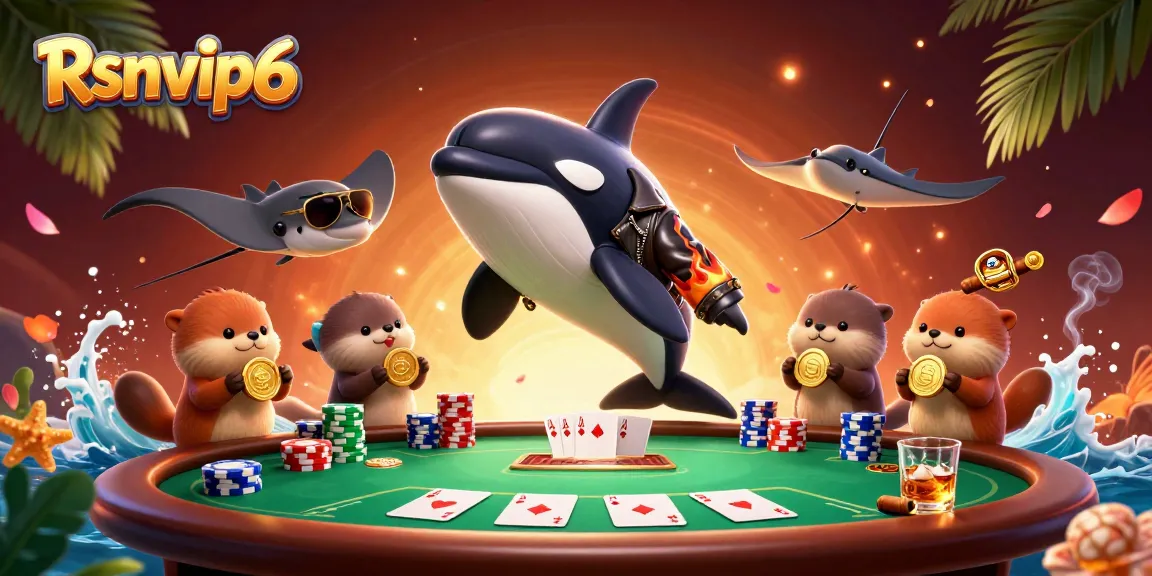 Rasakan poker yang mendebarkan dengan Rsnvip6 saat makhluk laut yang playful mengelilingi suasana kasino yang hidup.