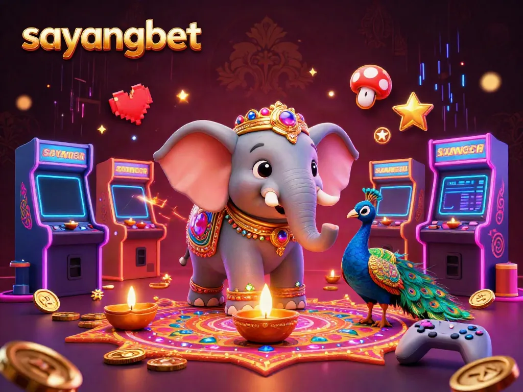 Experience the vibrant world of sayangbet through this immersive casino-themed illustration showcasing dynamic characters and gaming elements.