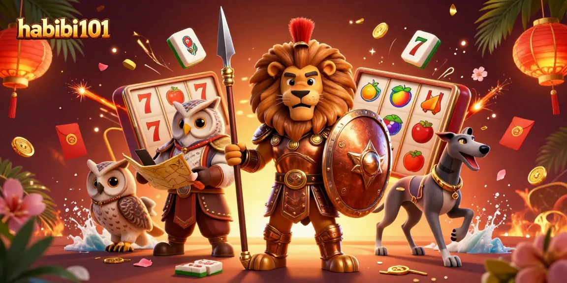 Join the action with habibi101 at this lively casino scene featuring immersive game elements and animated characters.