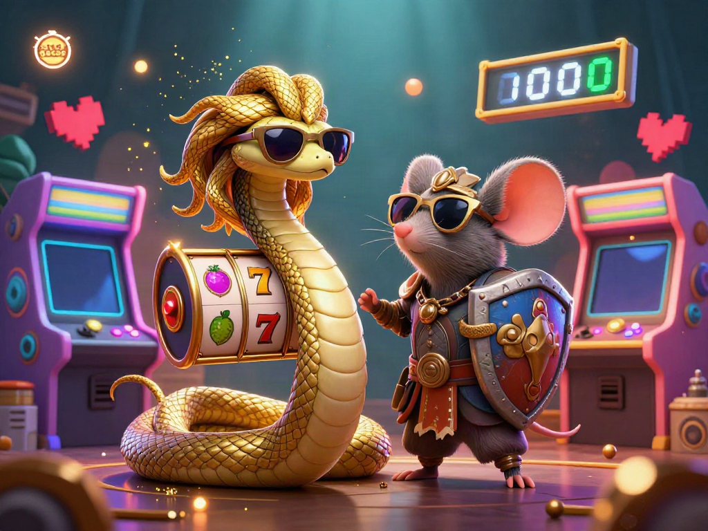 Engage with exciting slot gacor games featuring playful characters and dynamic casino elements.