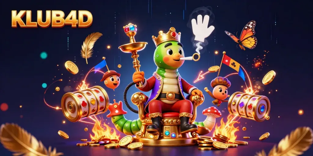 Genggam kemenangan di KLUB4D dengan master hookah raksasa dan simbol poker yang berkilauan.