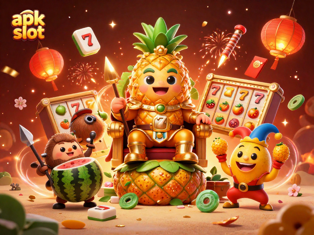 Mainkan apk slot sambil membangun kekayaan dengan raja nanas emas dan sekutunya di kasino tropis ini.