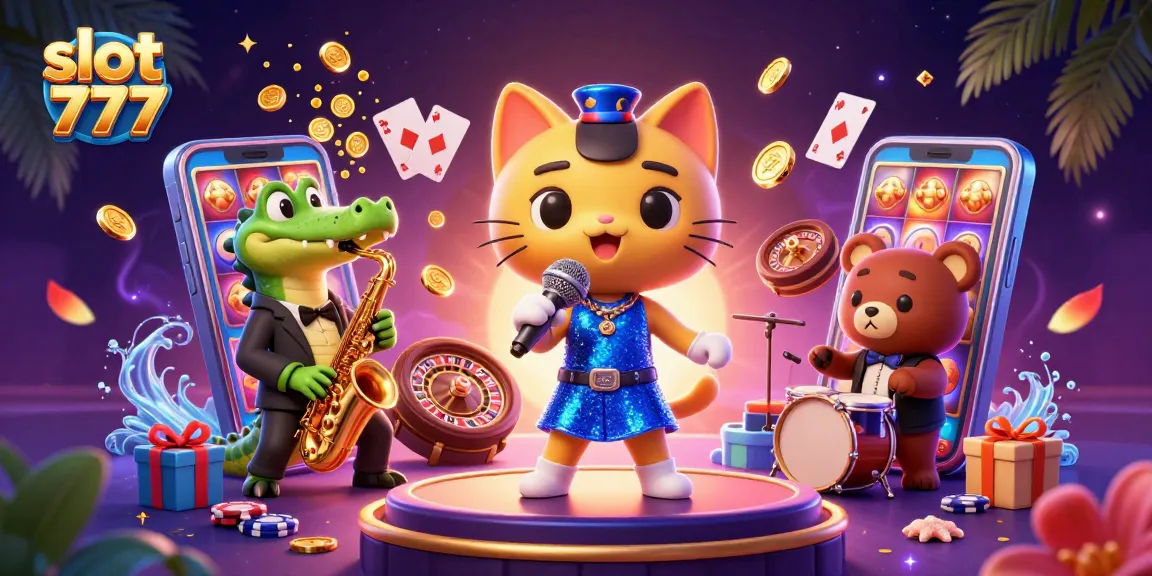 Experience the thrill of slot 777 games with lively characters and dynamic casino elements.