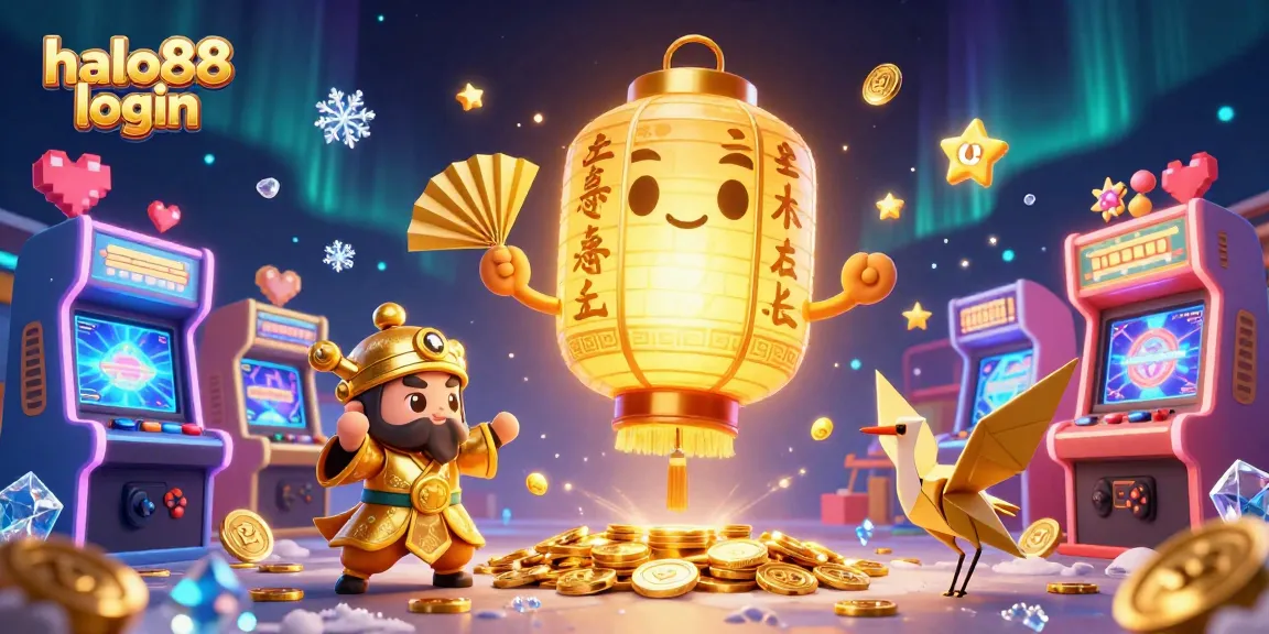 Experience the excitement of halo88 login with vibrant gaming characters and lively casino elements.