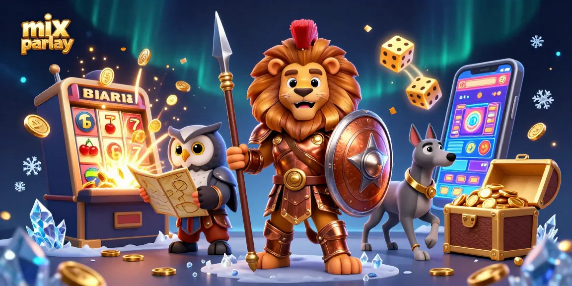 Taruhan mix parlay yang menarik dengan kemenangan besar dalam ilustrasi kasino
