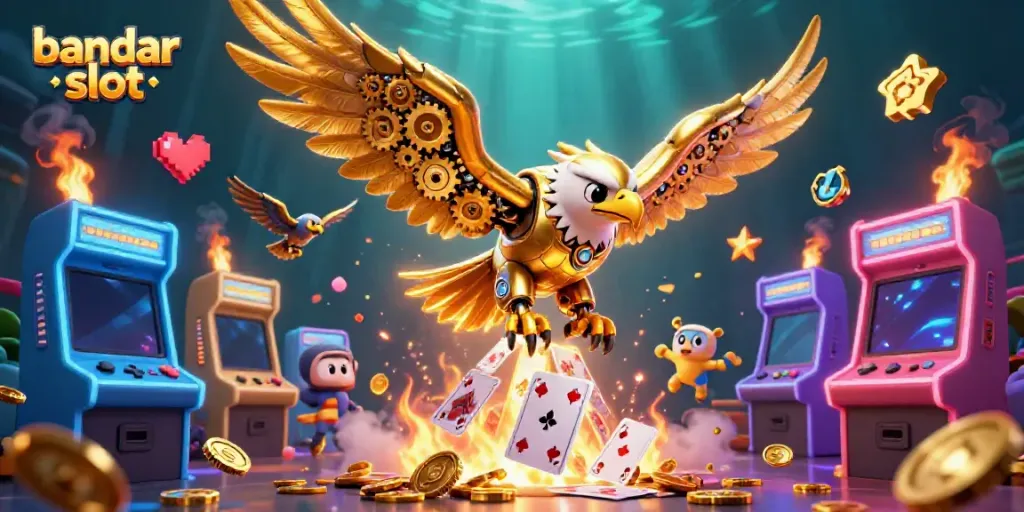 Menangkan bandar slot dengan ilustrasi 3D megah yang menampilkan fitur slot menarik dan karakter futuristik