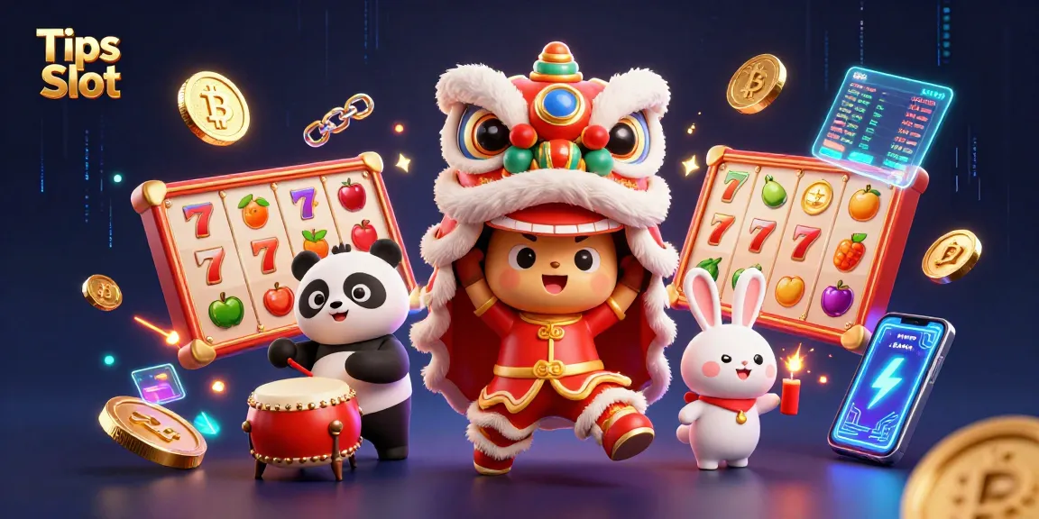 Discover winning strategies with Tips Slot in this vibrant Asian-themed casino scene.